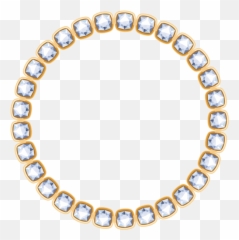 Border Frame With Crystals Png Transparent Image In 2020 - Necklace Color Icon Png