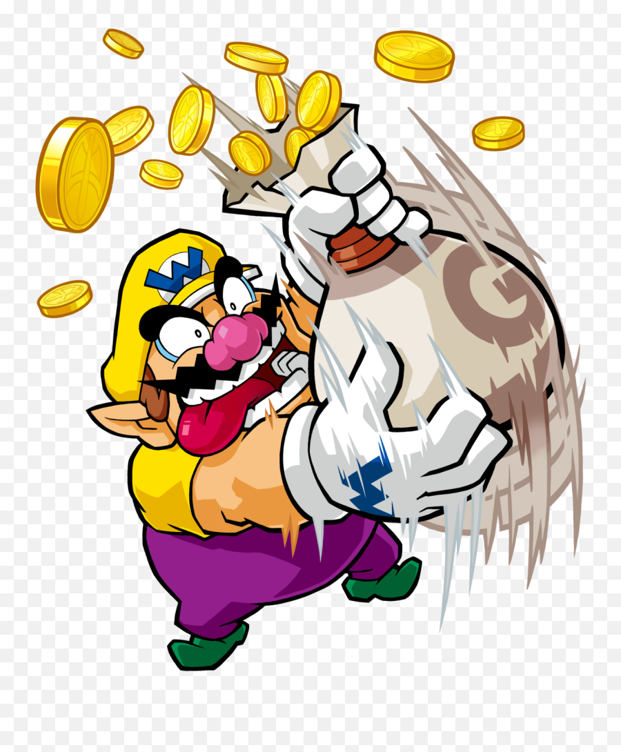 Coin Bag Wario Land Shake It - Super Mario Wiki The Wario Land Shake Png,Wario Png