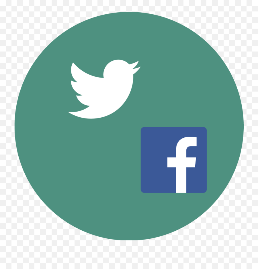 Download Icon With The Facebook And Twitter Logos - Twitter Twitter App Logo Png,Images Of Facebook Logos