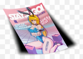 Samus Aran X Playboy Bunny Poster Print - Banner png