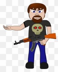 Gun To Head Png - Cartoon For Whatsapp Status
