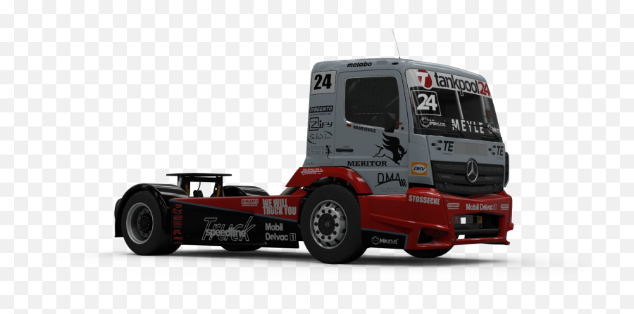 24 Tankpool24 Racing Truck - Mercedes Benz Tankpool24 Racing Truck Png,Semi Truck Png