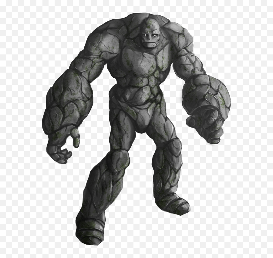 Stone Golem Concept Art - Real Life Ben 10 Chromastone Png,Golem Png