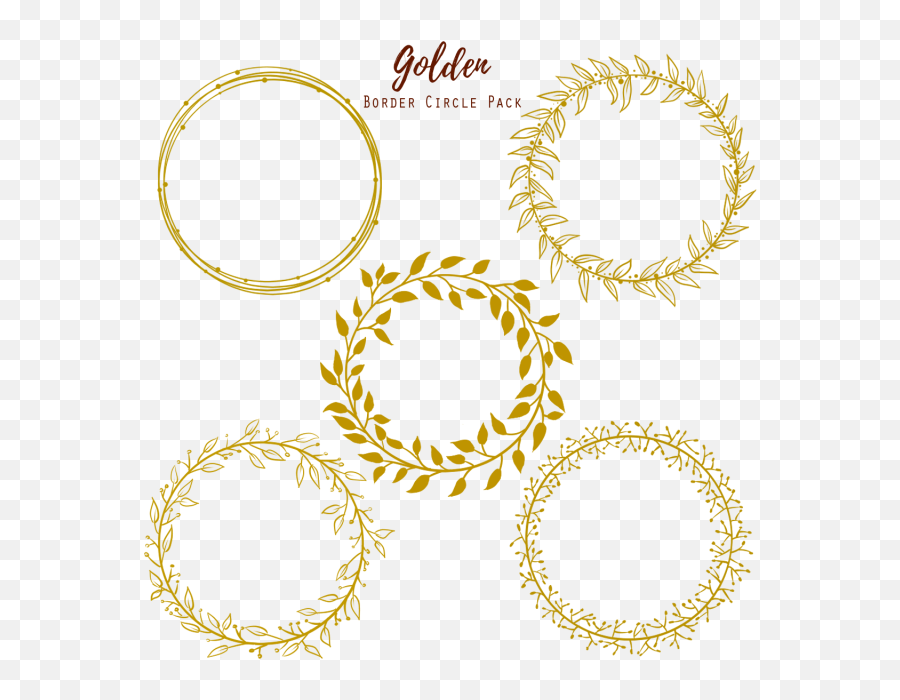 Golden Circle Wedding Frame - Gold Transparent Circle Logo Png,Wedding Frame Png