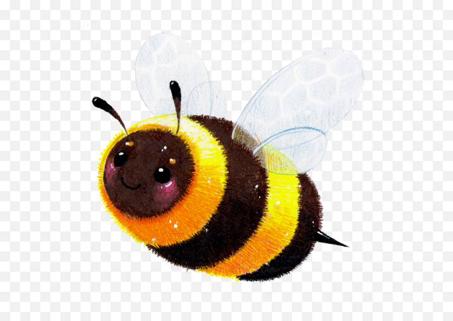 Download Cute Honey Bee Png - Kawaii Cute Bees Cute Bee Transparent Background,Honey Bee Png