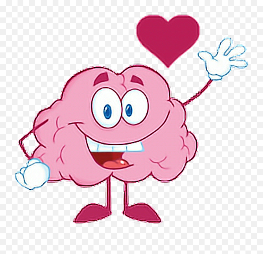 Download Free Png Happy Brain Waving - Transparent Happy Brain Clipart,Cartoon Brain Png
