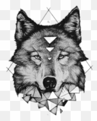 Download Report Abuse - Geometric Wolf Tattoo Png,Lobo Png