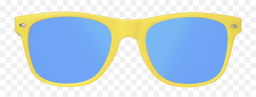 Matoaka Bamboo - Yellow Frame With Blue Lens Blue And Yellow Sunglasses Png,Yellow Frame Png