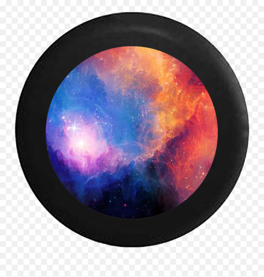 Details About Spare Tire Cover Night Sky Sun Reflection Astrology Jk Accessories - Rainbow Space Png,Night Sky Png