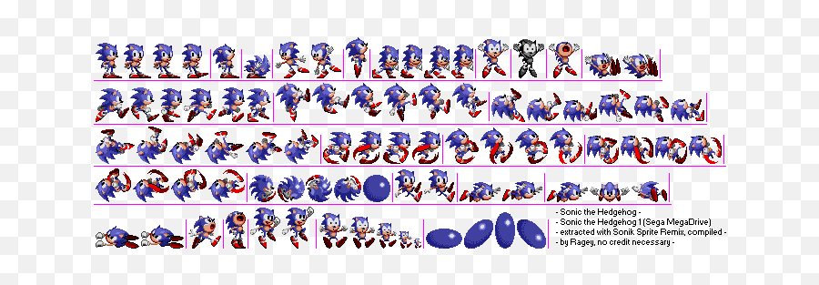 Sonic 1 Sprite Png, Transparent Png - 1200x1200 PNG 