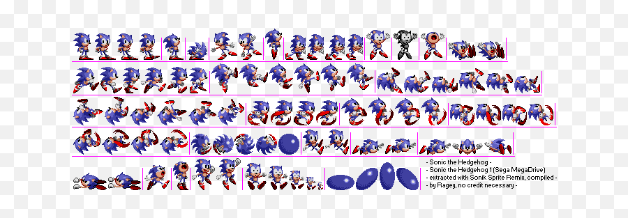 sonic 1 sprite sheet