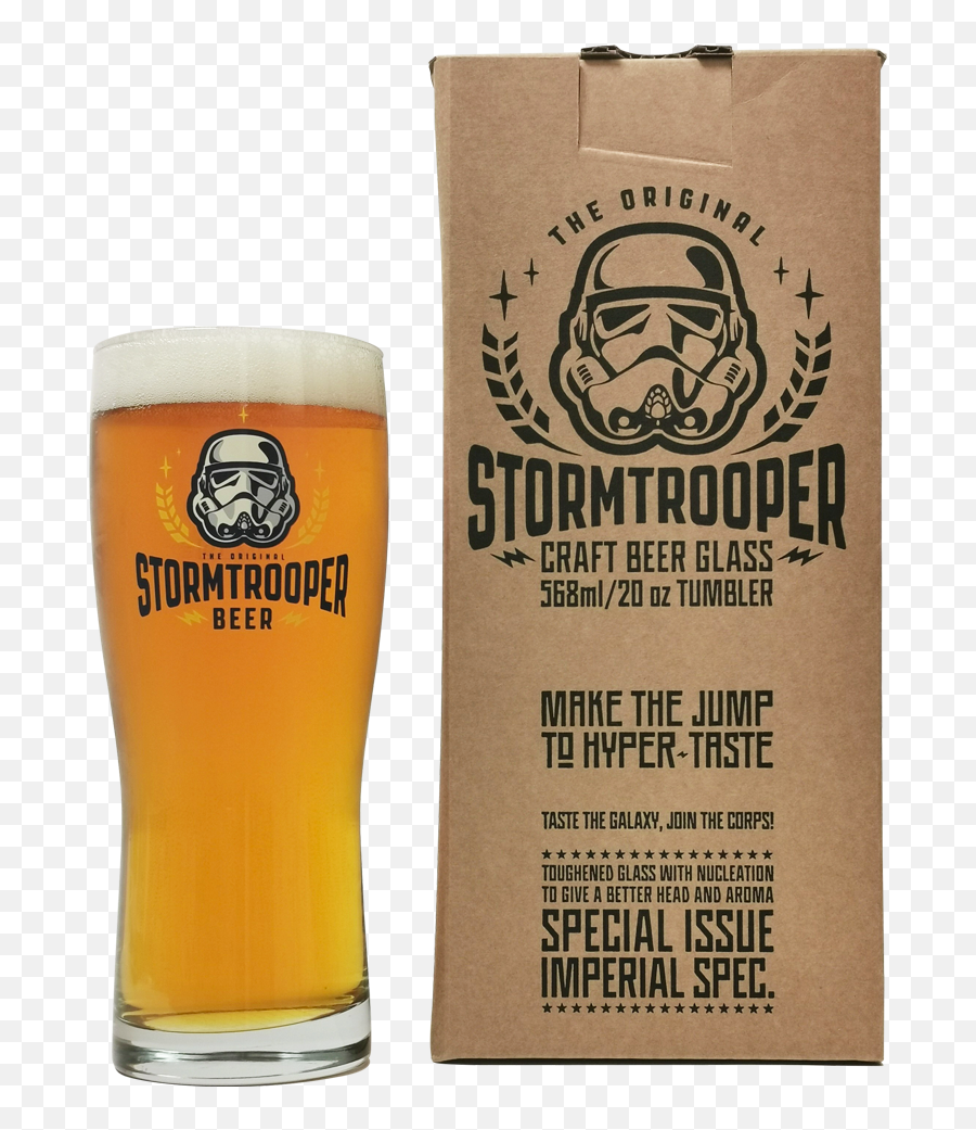 Original Stormtrooper Beer Pint Glass - Willibecher Png,Glass Of Beer Png