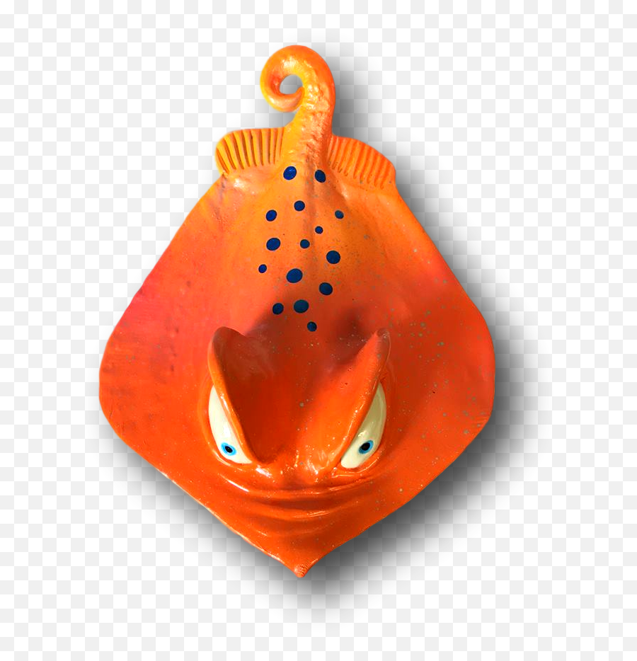 Orange Oscar Stingray - Fish With Attitude Animal Png,Stingray Png