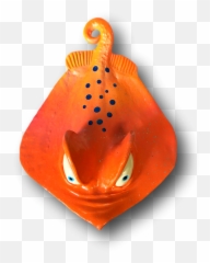 Orange Oscar Stingray - Fish With Attitude Animal Png,Stingray Png