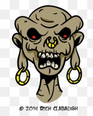 101714 Tribal Demon Monster Faces - Clip Art Png,Demon Face Png
