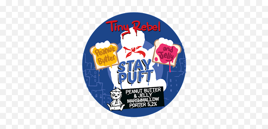Peanut Butter And Jelly Stay Puft - Tiny Rebel Stay Puft Peanut Butter Png,Peanut Butter Jelly Time Aim Icon