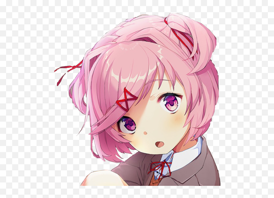 Natsuki Dokidoki Ddlc Doki - Doki Doki Literature Club Natsuki Png,Doki Doki Literature Club Logo Png