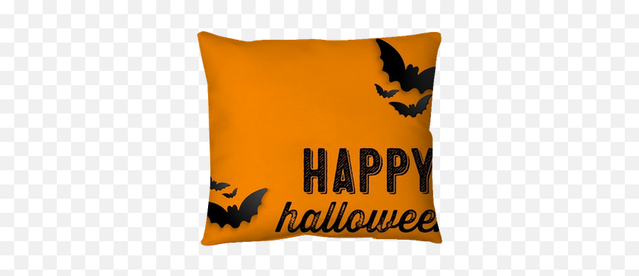 Happy Halloween Ghost Bat Icon Background Pillow Cover U2022 Pixers - We Live To Change Decorative Png,Bats Icon