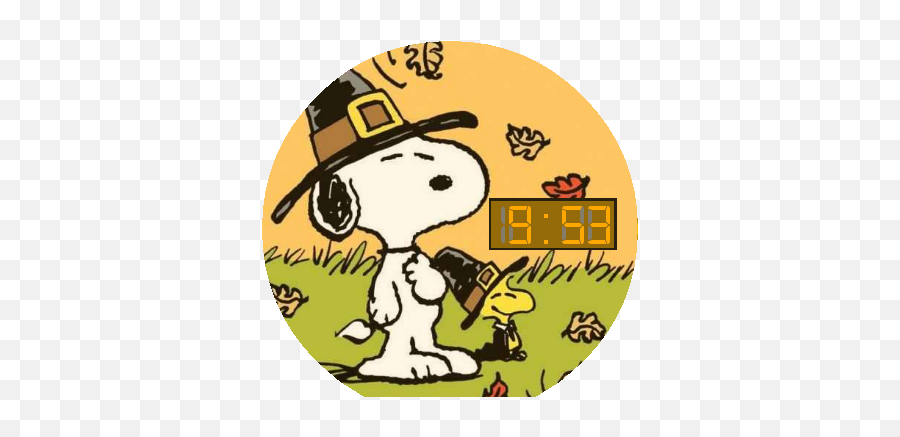 Snoopy U2013 Watchfaces For Smart Watches - Yellow Bird From Charlie Brown Thanksgiving Png,Snoopy Buddy Icon