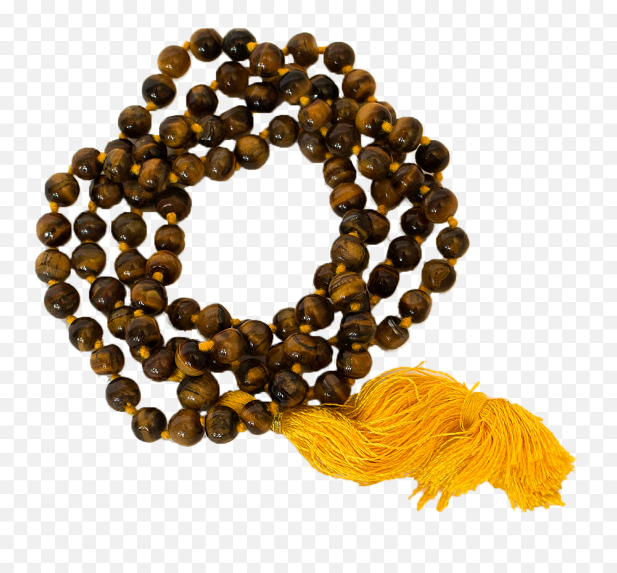 Download Tiger Eye Knotted Mala - Buddhist Prayer Beads Tigers Eye Knotted Mala Png,Mala Png