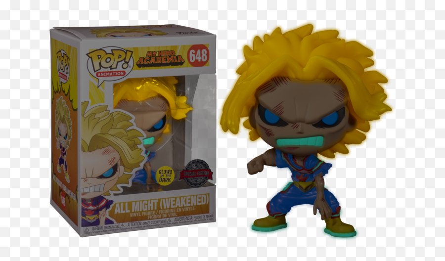 Funko U2013 Tagged My Hero Academiau2013 Big Apple Collectibles - Weakened All Might Glow In The Dark Pop Png,City Of Heroes Titan Icon