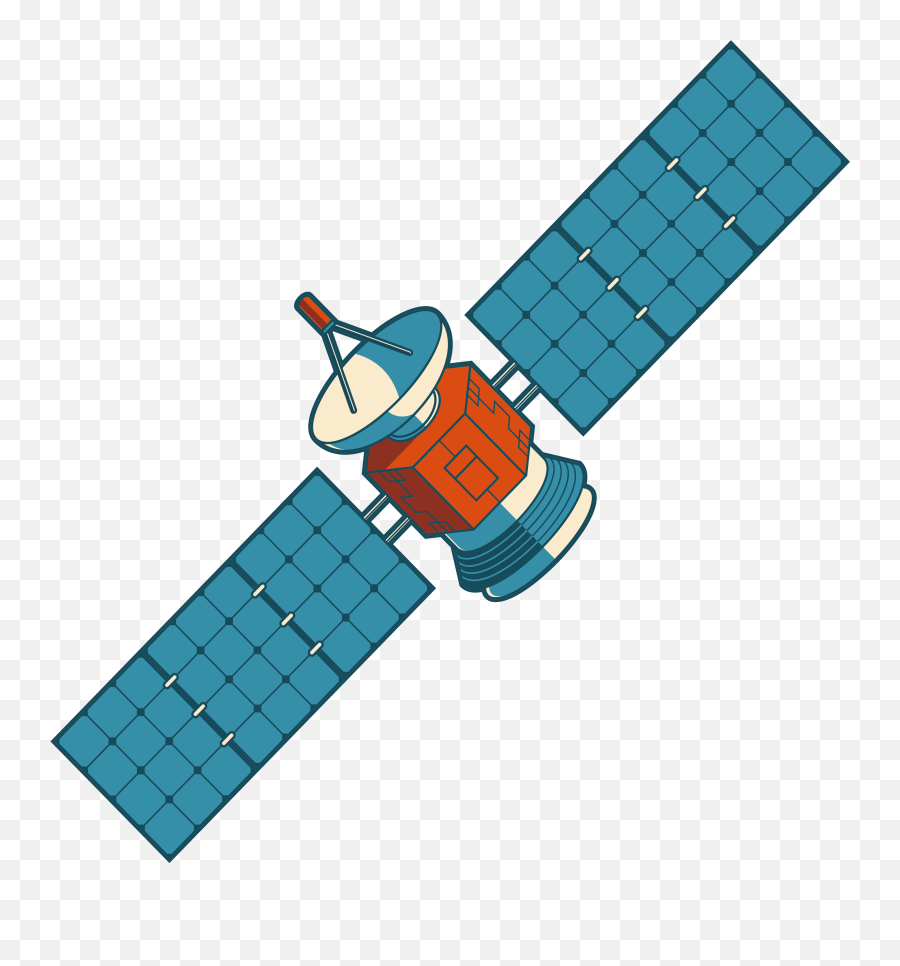 Satellite Nilesat Clip Art - Satellites In Space Png Clipart Satellite Png,Space Background Png