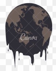 Earth Oil Melting Icon - Canva Vector On Fire png