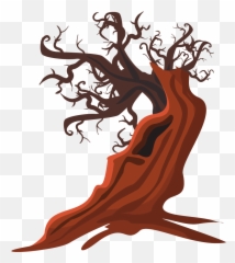 Download Hd Dead Tree Clipart Spooky - Cartoon Png