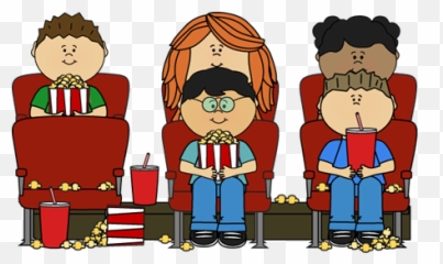 51 Movie Night Kids T Clip Art Clipartlook - Kids Watching Movie Cartoon Png,Movie Night Png