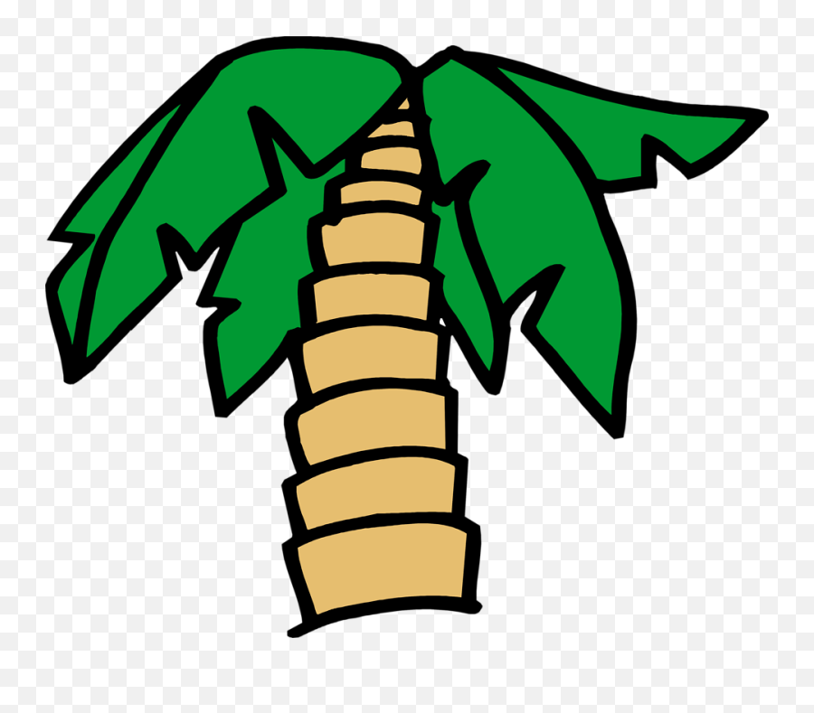 Cartoon Palm Tree Clipart Png Images
