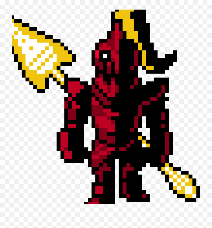 Pixilart - Red Knight Not Fortnite Related By Mrbeast2019 Undyne Pixel Art Png,Red Knight Png