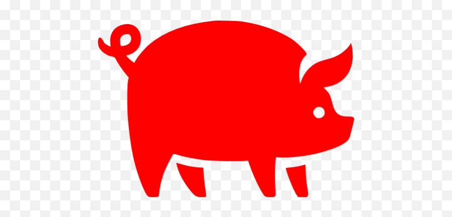 Red Pig Icon - Free Red Animal Icons Fox Café Und Restaurant Png,Pig Png