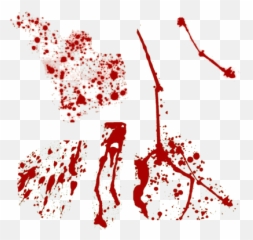 Download Blood Spatters Psd - Blood Full Size Png Image Illustration,Blood Cut Png