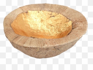 Gold Leaf Coconut Bowl - Wood Png,Gold Leaf Png