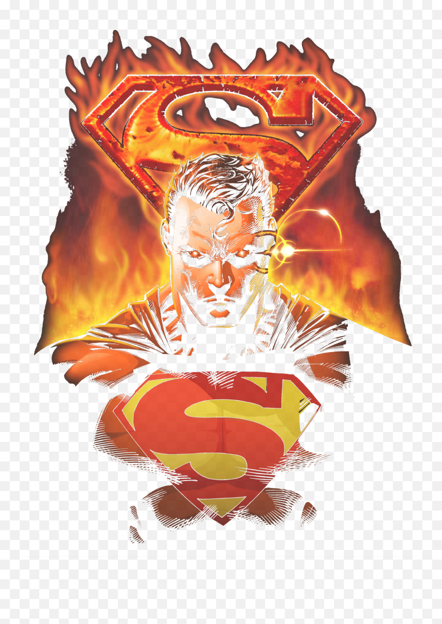 Superman Man - Shirt Superman Man On Fire Png,Superman Logo Hd