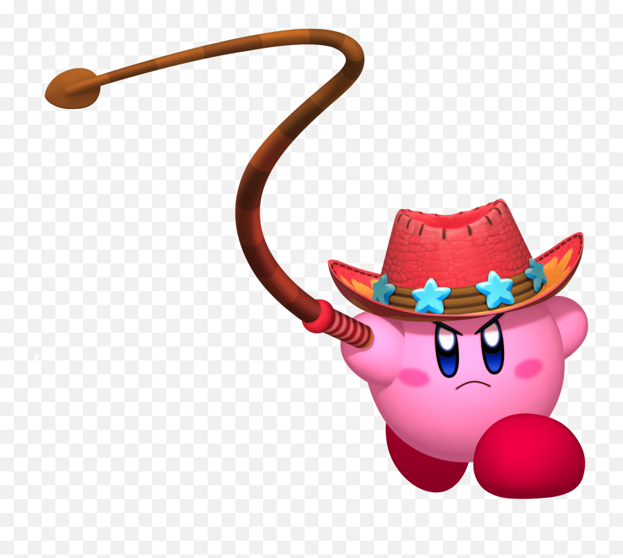 Kirby Holding A Whip Transparent Png - Fire Kirby Return To Dreamland,Whip Png