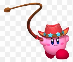 Kirby Holding A Whip Transparent Png - Fire Kirby Return To Dreamland,Whip Png