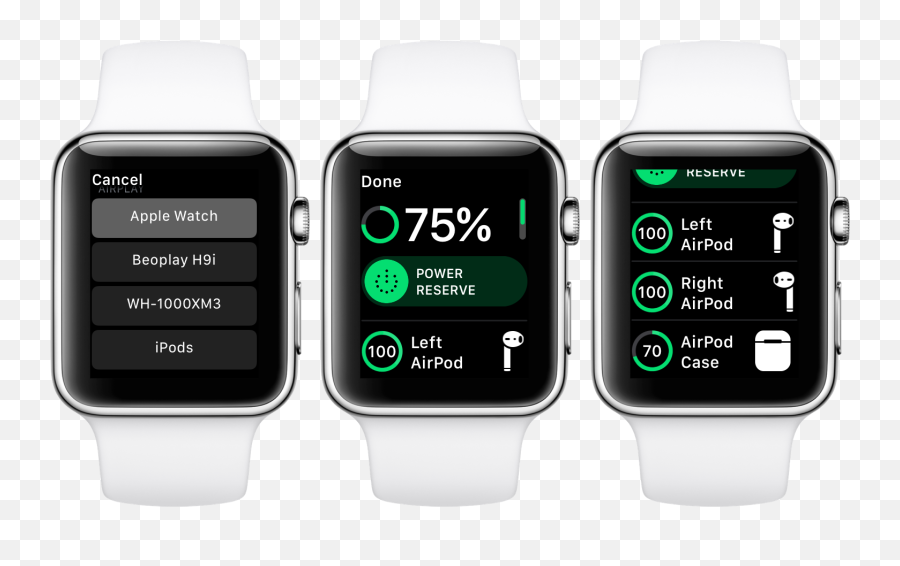 View Airpods Battery Percentage - Dock On Apple Watch Png,Airpod Png