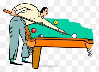 Man Playing Pool Royalty Free Vector Clip Art Illustration - Imagens Homem Jogando Sinuca png