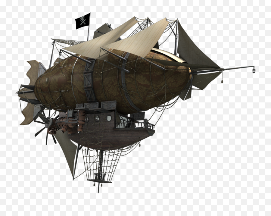 Airship Png Pic - Steampunk Airship Png,Airship Png