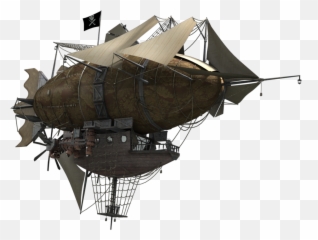 Airship Png Pic - Steampunk Airship Png,Airship Png
