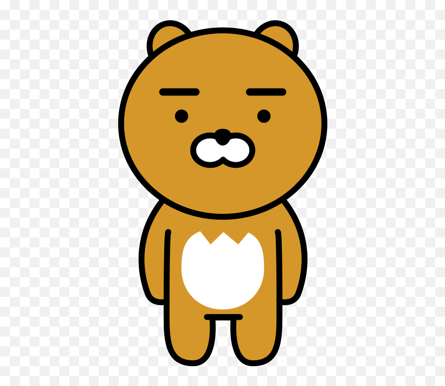 Download Cute Kakaotalk Emoji Kawaii - Ryan Kakao Characters Png,Kakao Png