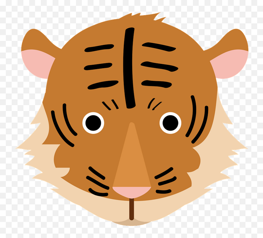 Tiger Animal Face Clipart - Clip Art Png,Tiger Face Png
