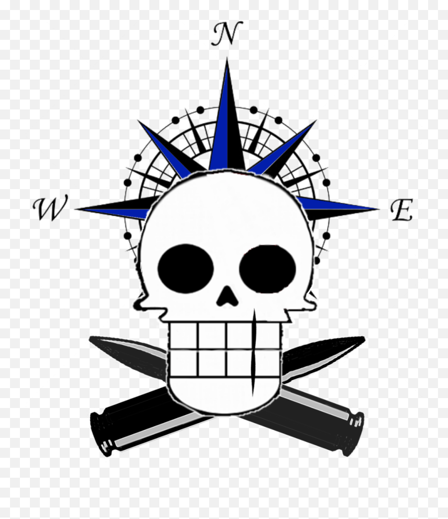 Revised Jolly Roger - Compass Symbol Full Size Png Compass Rose Png,Jolly Roger Png