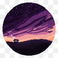 Download Hd Late Night Sky Practice - Pixel Art Night Sky Png,Starry Sky Png