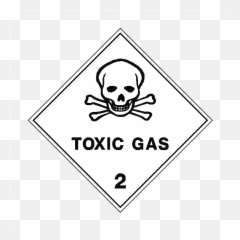 Toxic Gas 2 Label - Hazard Class png