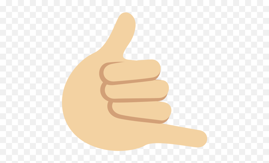 Call Me Hand Emoji With Medium - Light Skin Tone Meaning Hand Png,Okay Hand Emoji Png
