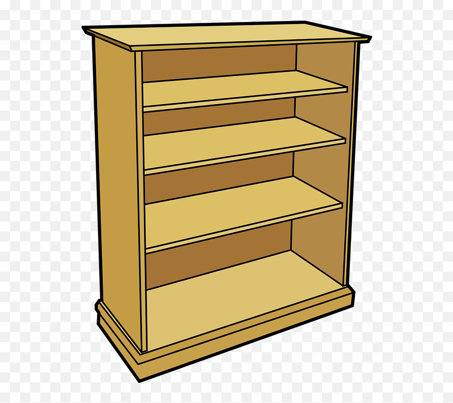 Bookshelf Shelves Bookcase - Shelves Clipart Png,Bookshelf Png