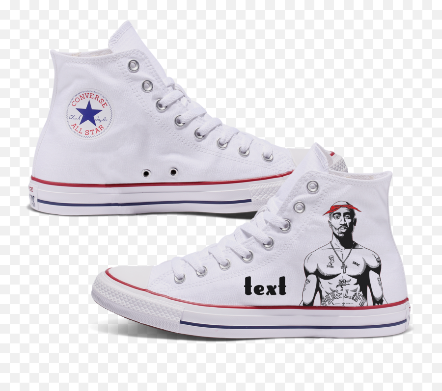 Converse Custom 2pac Adult Shoes Bump U2013 - Custom Converse Png,Tupac Png