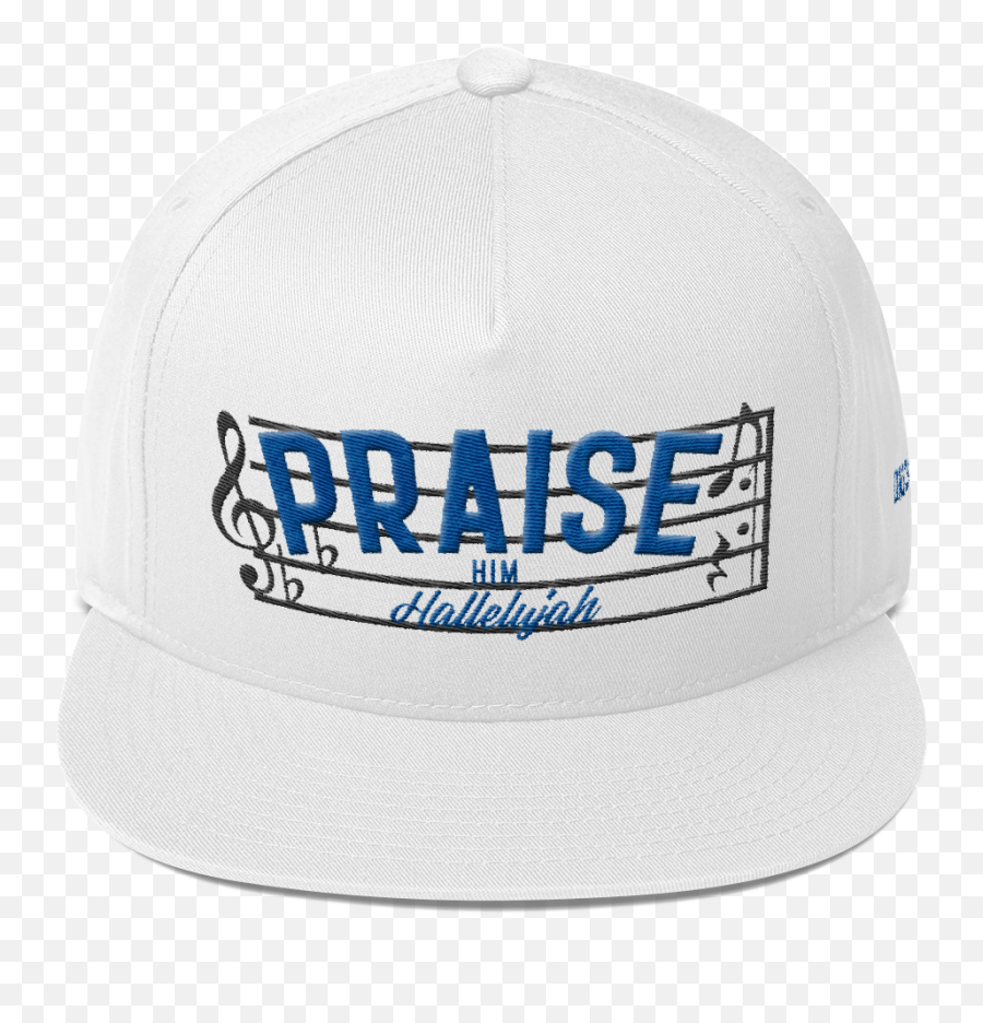 Praise Him Blue Five - Panel Flat Bill Cap Baseball Cap Png,Praise Png